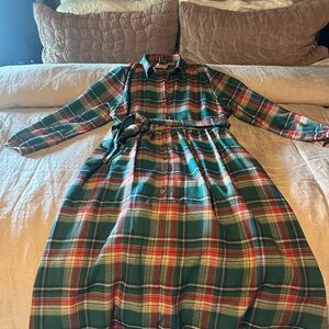 BloomChic Tartan Button-Up Dress NWT Size 14-16